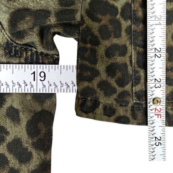 Good American Leopard Print Utility Jacket Women XS Retro Streetwear Safari Chic - Picture 8 of 10